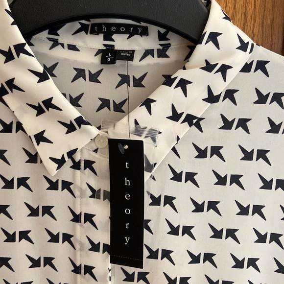 nwt theory silk top - Picture 4 of 6